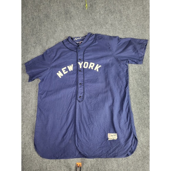 RARE Vintage Ralph Lauren Polo Sport New York 36 Baseball‎ Jersey XL Yankees MLB